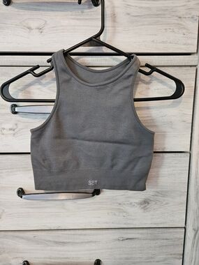 SET Active Racerback Crop Top